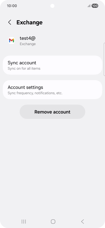 Press Remove account.