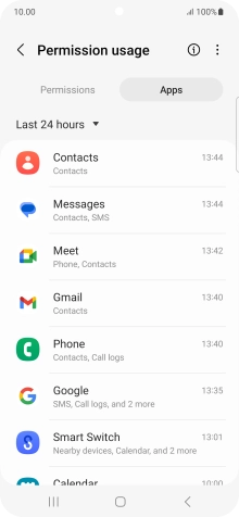 Press the drop down list.