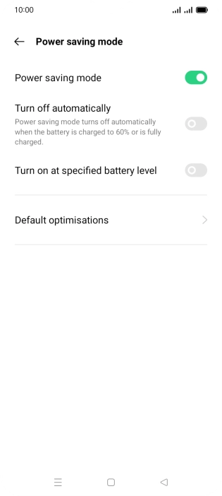 Press the Home key to return to the home screen.