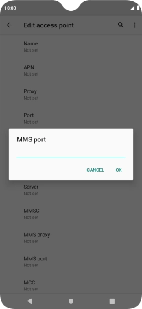 Key in 8799 and press OK.