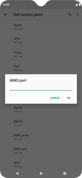 Key in 8799 and press OK.
