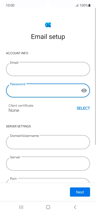 To turn on the function, press SELECT and follow the instructions on the screen to install the required certificate.