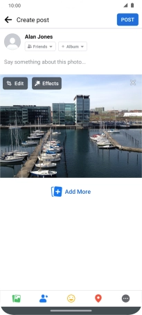 Press the text input field.