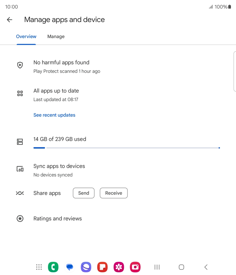 Press Manage. Press Manage.
