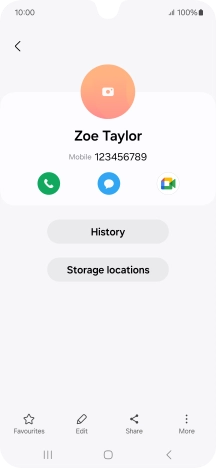 Press the Home key to return to the home screen.