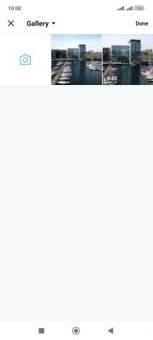 Press the required picture or video clip.