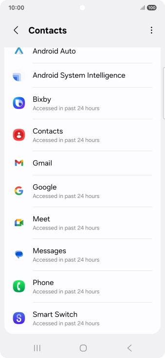 Press the required app.