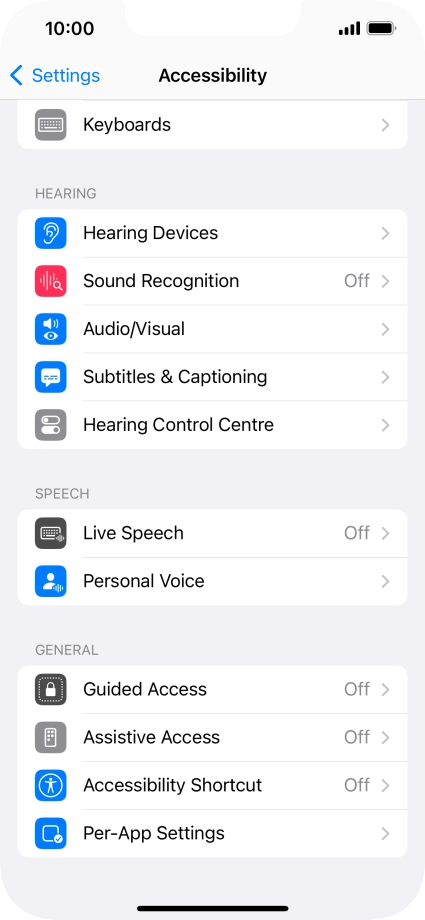 Press the required category below 