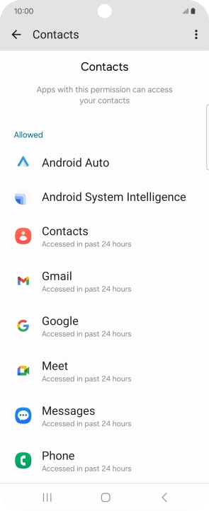 Press the required app.