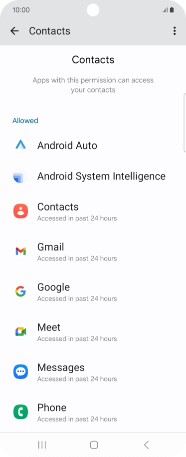 Press the required app.