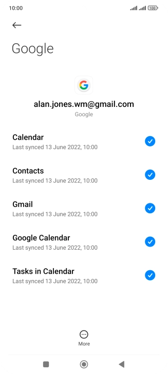 Press the Home key to return to the home screen.