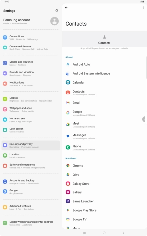 Press the required app.
