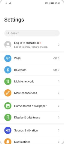 Press Mobile network.