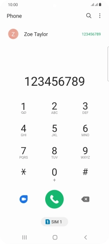 Key in the required number and press the call icon next to the required SIM. Key in the required number and press the call icon next to the required SIM.