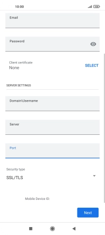 Press the drop down list below 