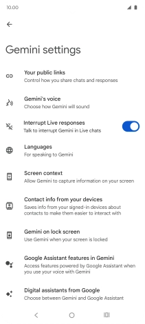 Press Digital assistants from Google.
