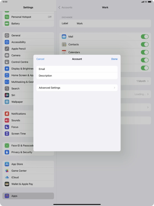 Press Advanced Settings.