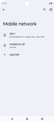Press the required price plan. Press the required price plan.