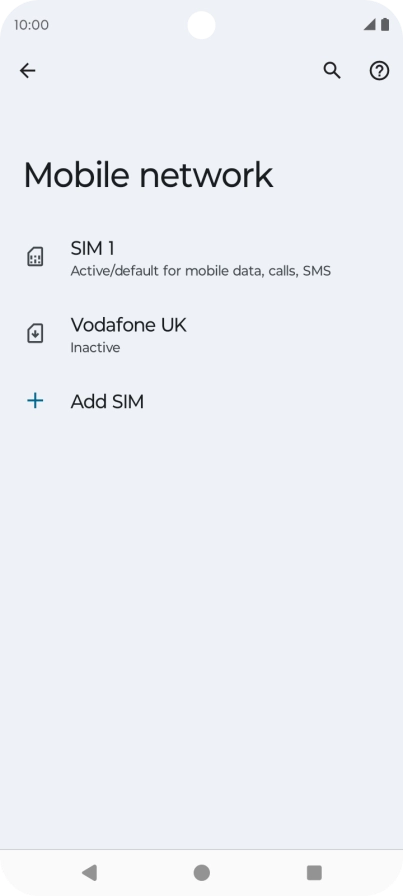 Press the required price plan. Press the required price plan.