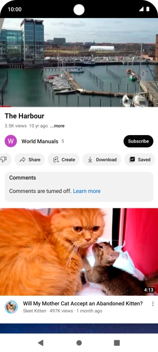 Press the Home key to return to the home screen.