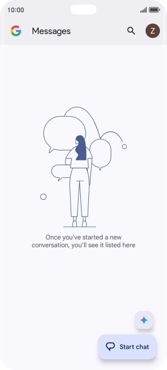 Press the profile icon.