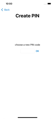 Key in a new four-digit PIN and press OK.