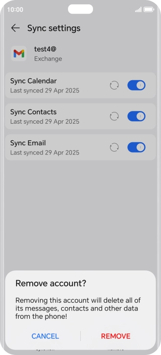 Press REMOVE. Press REMOVE.