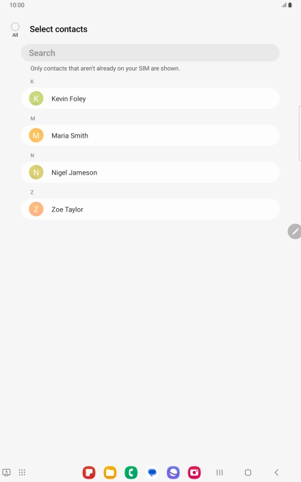 Press the field above 