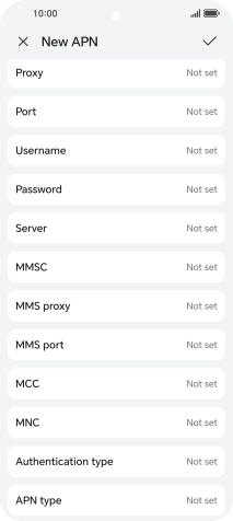 Press Authentication type.