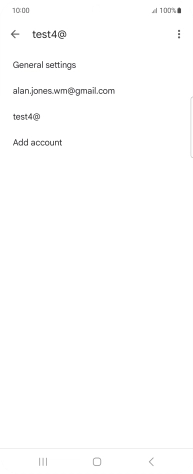 Press the required email account.