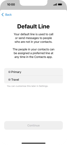 Press the required price plan. Press the required price plan.