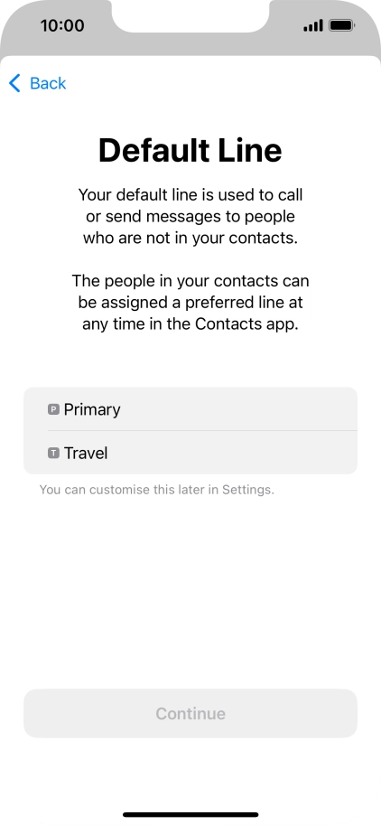 Press the required price plan. Press the required price plan.