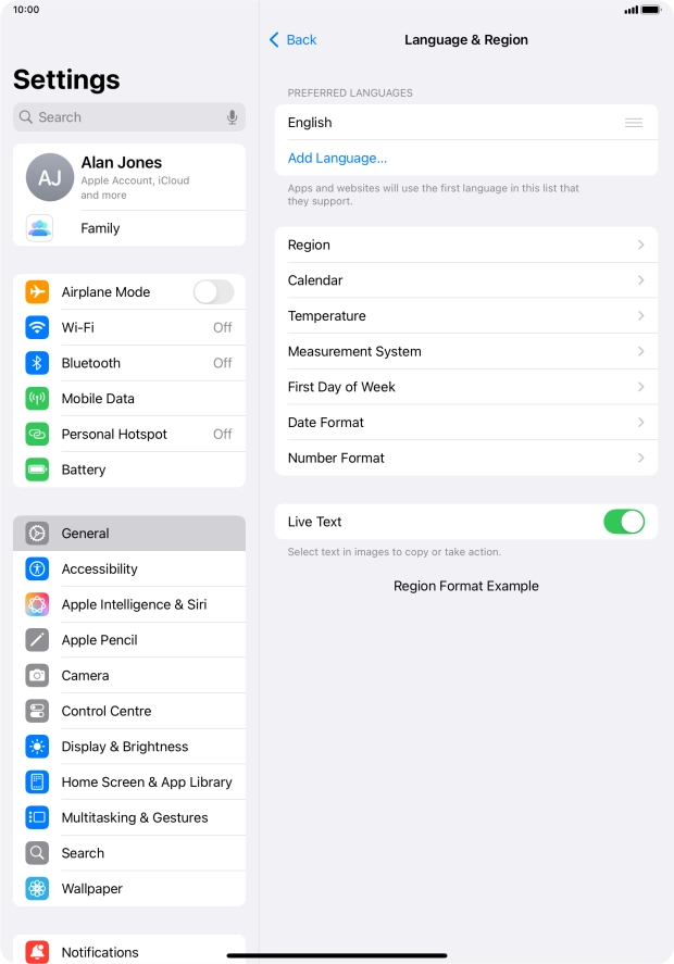 Press Add Language....