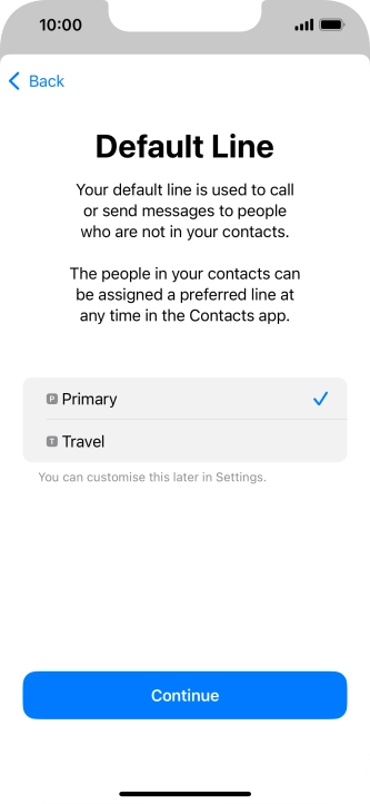 Press Continue. Press Continue.
