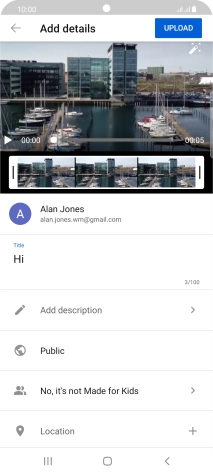 Key in the required text and press UPLOAD. Key in the required text and press UPLOAD.