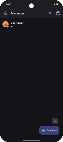 Press the profile icon.