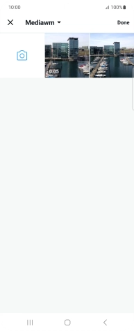 Press the required picture or video clip.