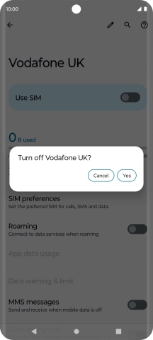 If you turn off the function, press Yes.