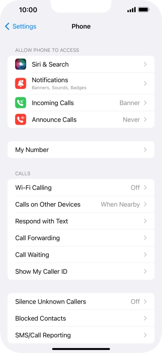Press Wi-Fi Calling.