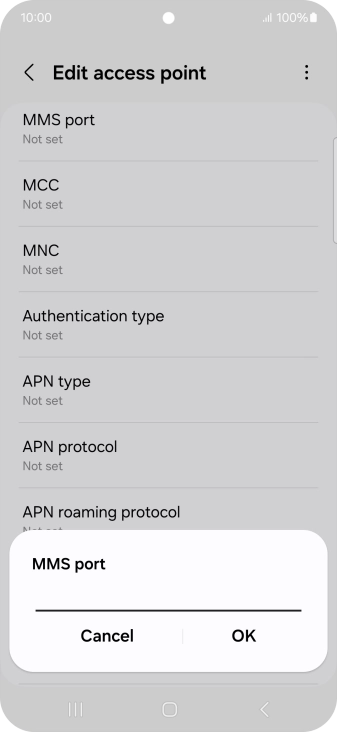Key in 8799 and press OK.