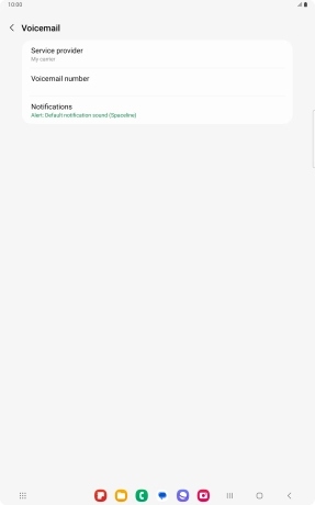 Press Voicemail number.