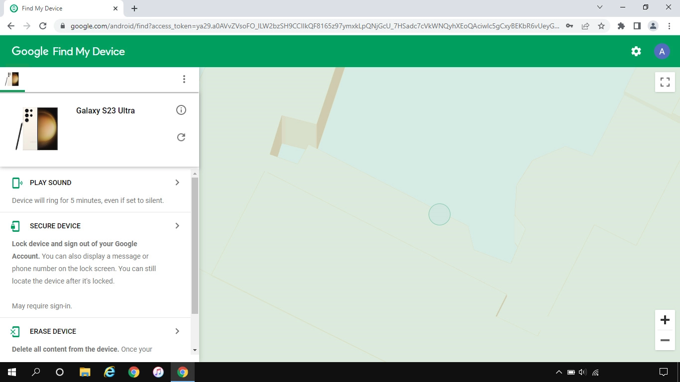 Click the required device.