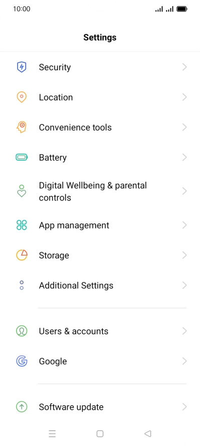 Press Additional Settings.