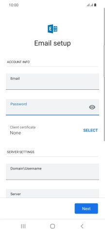 To turn on the function, press SELECT and follow the instructions on the screen to install the required certificate.