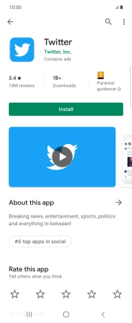 Press Install and follow the instructions on the screen to install the app.