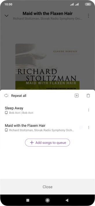 Press the add icon.