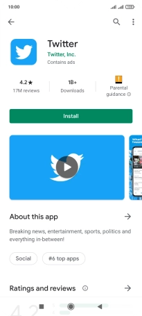 Press Install and follow the instructions on the screen to install the app.
