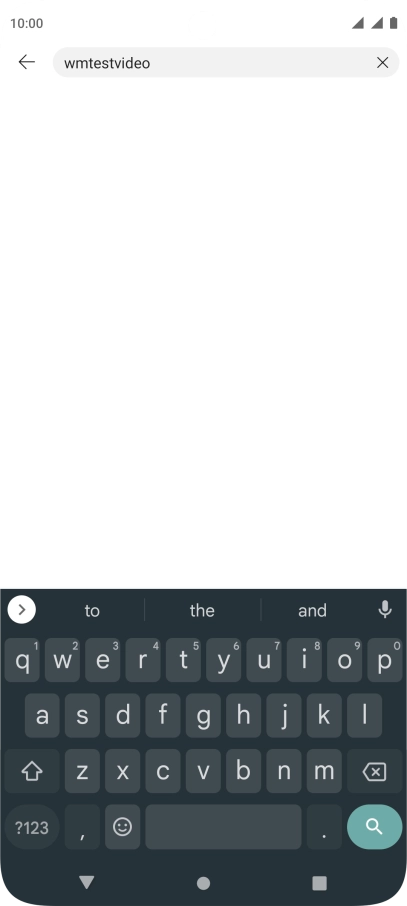 Key in the required search word and press the search icon.