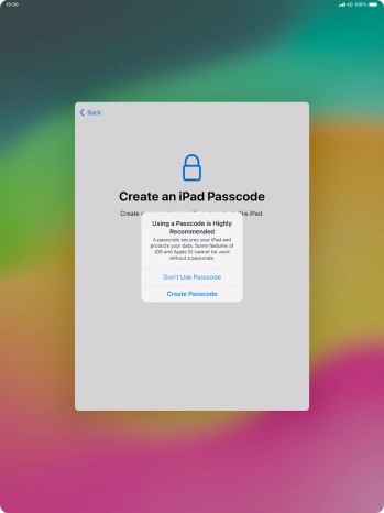 If you turn off the function, press Don't Use Passcode. If you turn off the function, press Don't Use Passcode.