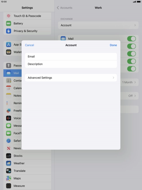 Press Advanced Settings. Press Advanced Settings.